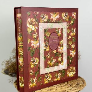 Rabsev 10x15cm 500 Fotoğraf Kapasiteli Kutulu Çiçek Desenli Lüks Ofset Fotoğraf Albümü