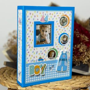Rabsev 10x15cm 200 Fotoğraf Kapasiteli Lüks Pencereli Bebek Fotoğraf Albümü Rs462003-m