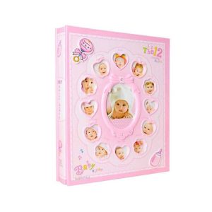 Rabsev 10x15cm 240 Fotoğraf Kapasiteli 12 Ay Çerçeveli Lüks Bebek Fotoğraf Albümü Rs6406-p