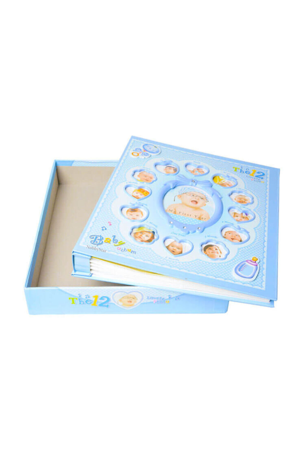 Rabsev 10x15cm 240 Fotoğraf Kapasiteli 12 Ay Çerçeveli Lüks Bebek Fotoğraf Albümü Rs6406-p - Görsel 3