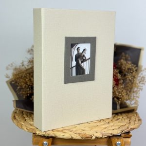 Rabsev 13x18cm 200 Fotoğraf Kapasiteli Lüks Çerçeveli Koton Fotoğraf Albümü