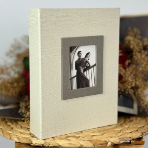 Rabsev 10x15cm 200 Fotoğraf Kapasiteli Lüks Çerçeveli Koton Fotoğraf Albümü