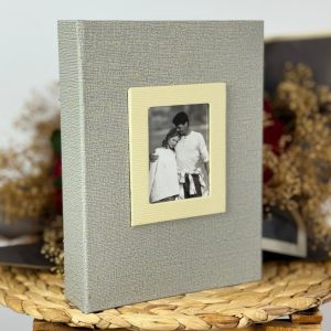 Rabsev 10x15cm 200 Fotoğraf Kapasiteli Lüks Çerçeveli Koton Fotoğraf Albümü