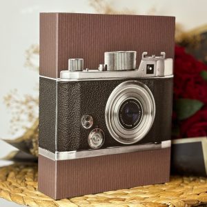 Rabsev Fotoğraf Albümü 10x15cm 200 Fotoğraf Kapasiteli Renkli Kamera Desenli Anı Albümü