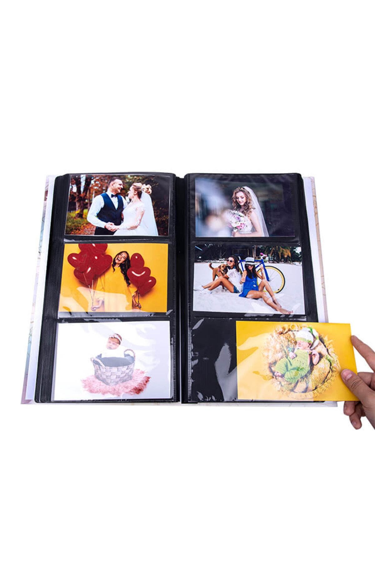 Rabsev Rs307 Fotoğraf Albümü 10x15cm 300 Fotoğraf Kapasiteli Eyfel Kulesi Desenli Lüks Albüm - Görsel 3