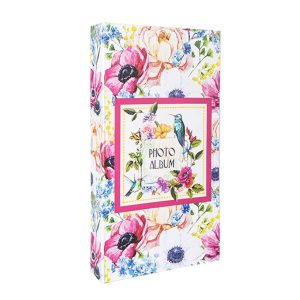 Rabsev Rs307 Fotoğraf Albümü 10x15cm 300 Fotoğraf Kapasiteli Çiçekler Desenli Lüks Albüm