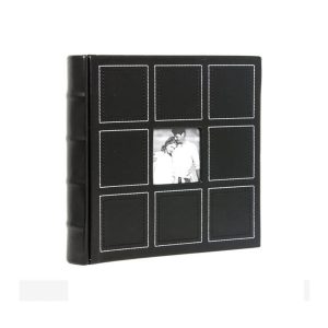 Rabsev 10x15cm 200 Fotoğraf Kapasiteli Lüks Pencereli Deri Fotoğraf Albümü