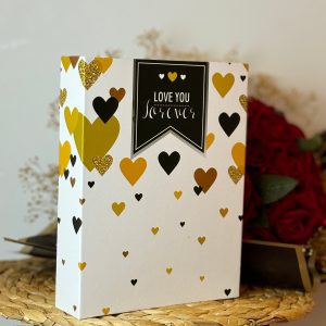 Rabsev Fotoğraf Albümü 15x21cm 100 Fotoğraf Kapasiteli Renkli Love You Desenli Anı Albümü
